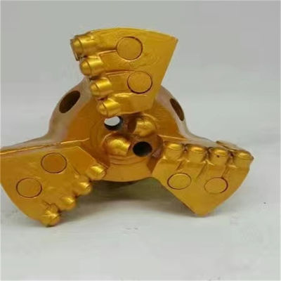 PDC No Core Drill Bit 1308 Cutter Tips for Core Drilling 3 Wings 133 mm Diamond Head Hard Rock Drilling Bit PDC