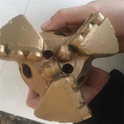 94mm Three-Wing Type PDC Drilling Drag Drill Bit , PDC Concave Drill Bit