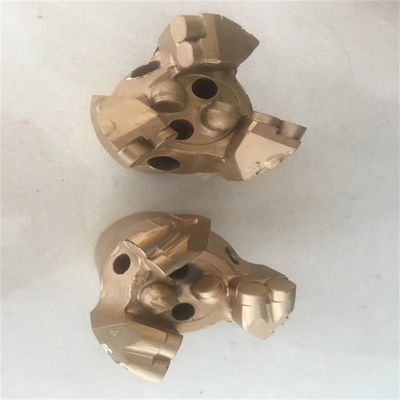75mm 3 Wings Concave PDC Coreless Rock Drill Bit for Well Mining Borehole Construction Project
